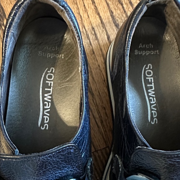 Navy Softwaves arch support platform Loafers - Picture 2 of 12